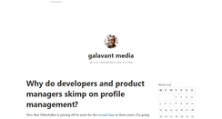 Desktop Screenshot of blog.galavantmedia.org