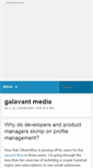 Mobile Screenshot of blog.galavantmedia.org