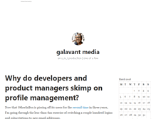 Tablet Screenshot of blog.galavantmedia.org